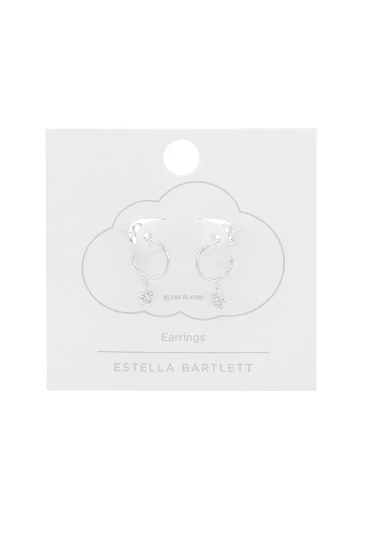 CZ Flower Hoops sold by Estella Bartlett product image thumbnail 3