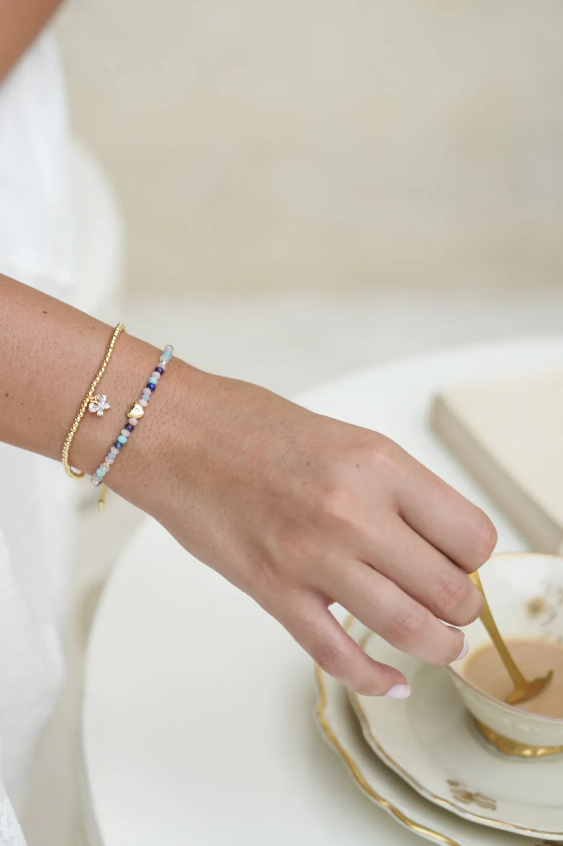 Lilac CZ Butterfly Sienna Bracelet sold by Estella Bartlett product image thumbnail 2