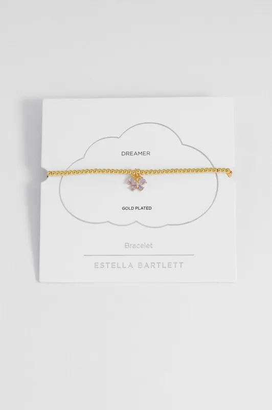 Lilac CZ Butterfly Sienna Bracelet sold by Estella Bartlett