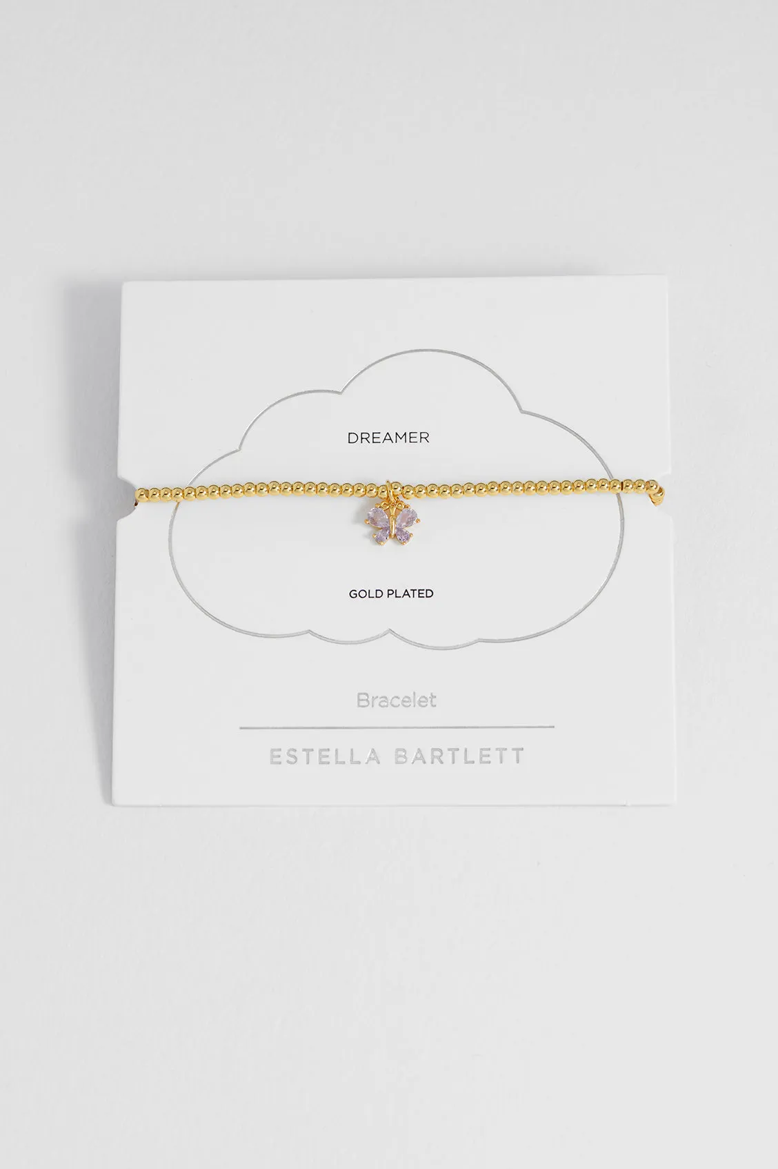 Lilac CZ Butterfly Sienna Bracelet sold by Estella Bartlett