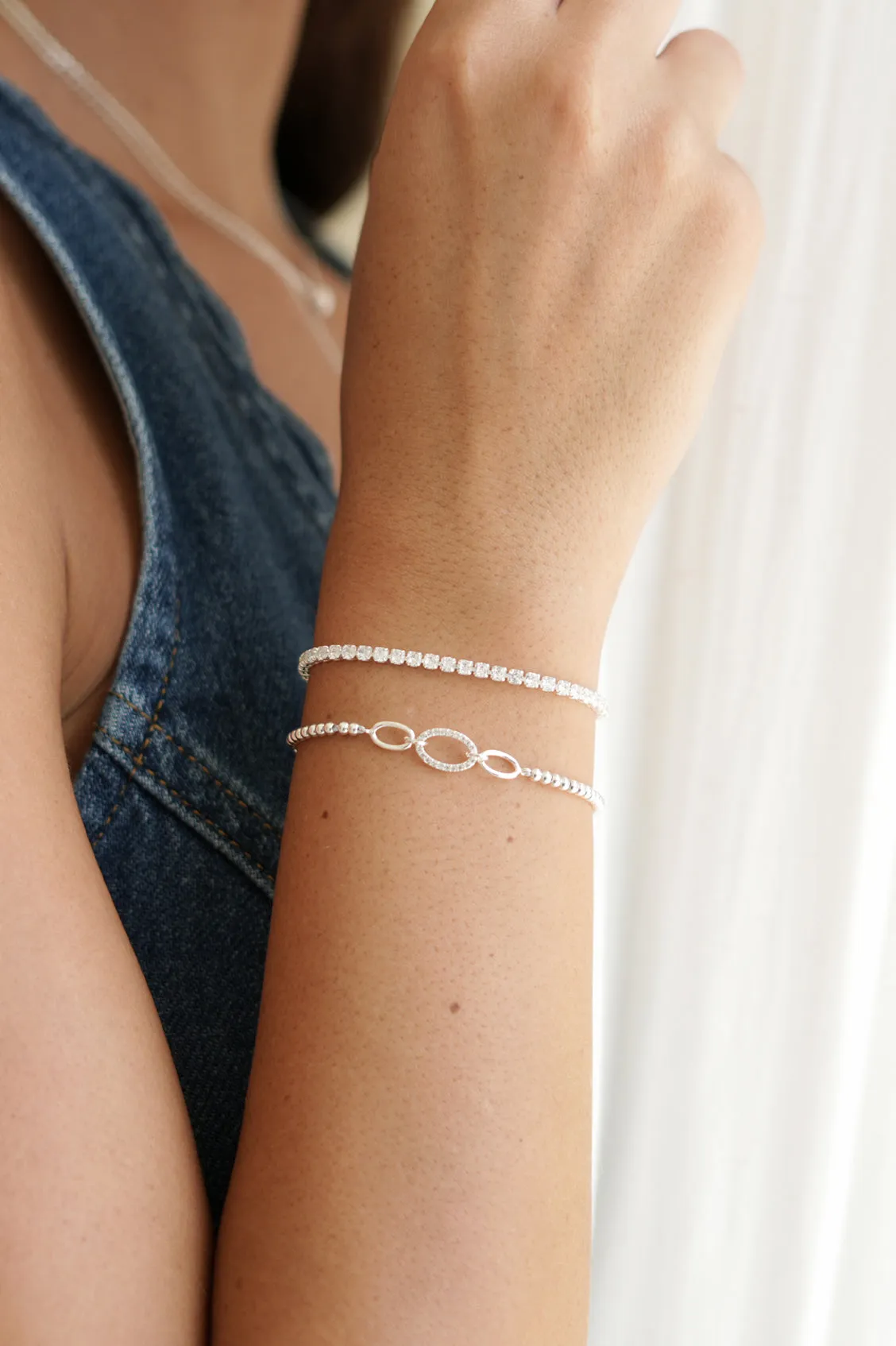 Oval Link CZ Louise Bracelet sold by Estella Bartlett product image thumbnail 5