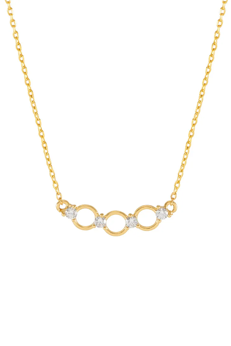 Triple Disc CZ Necklace sold by Estella Bartlett product image thumbnail 3