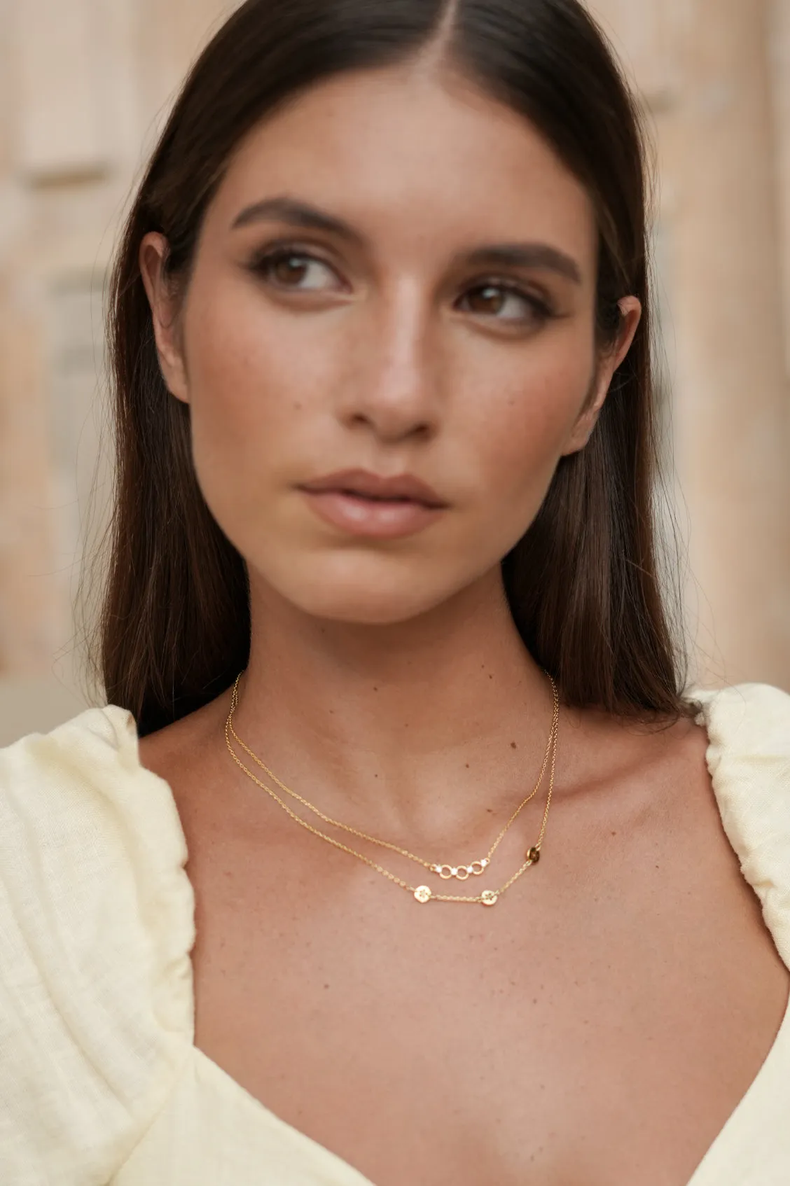 Triple Disc CZ Necklace sold by Estella Bartlett product image thumbnail 2