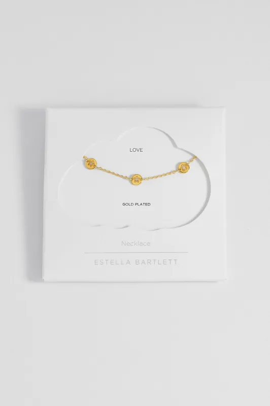 CZ Flower Coin Necklace sold by Estella Bartlett