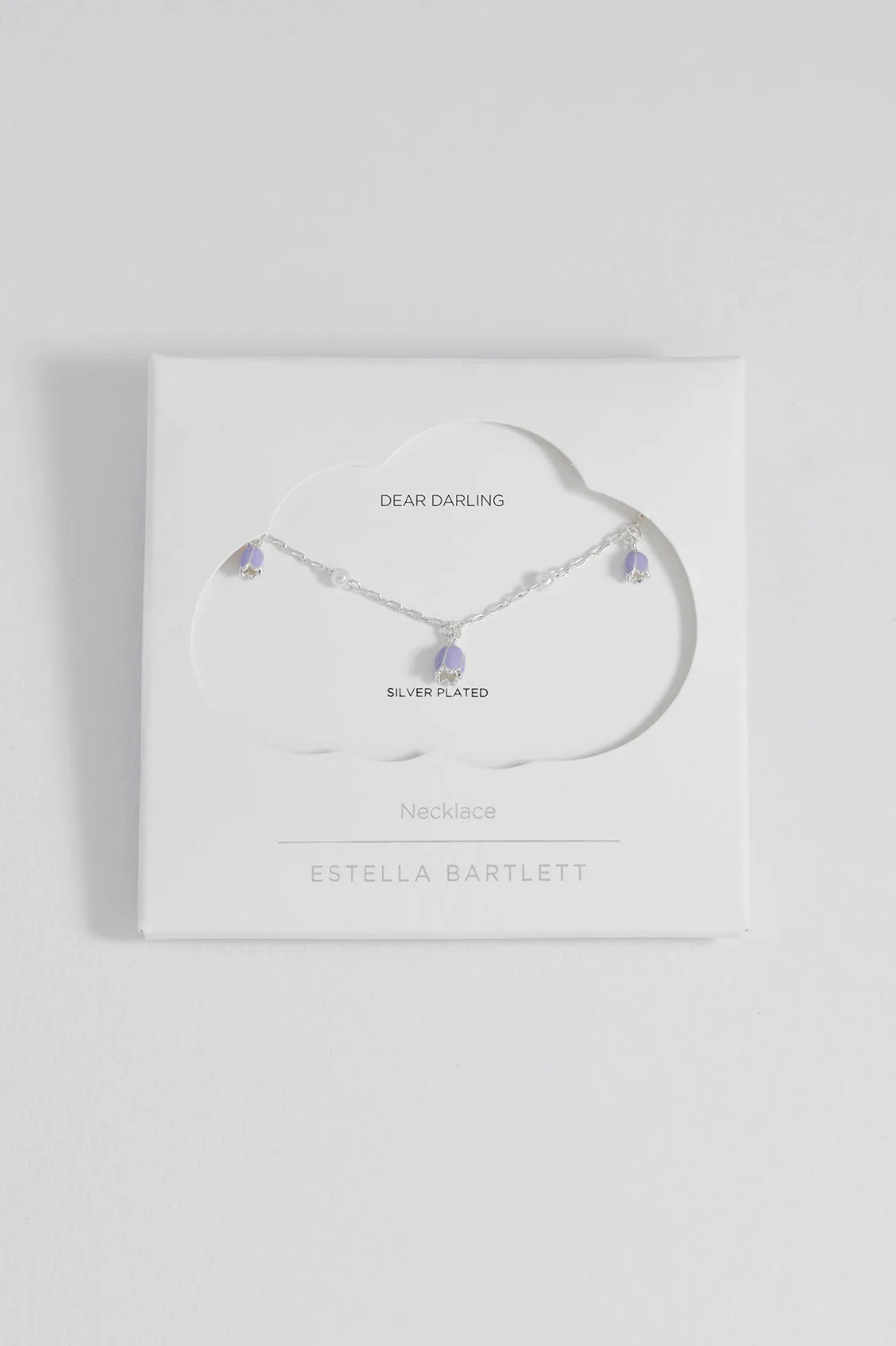 Bluebell Necklace with Pearl Beaded Chain sold by Estella Bartlett