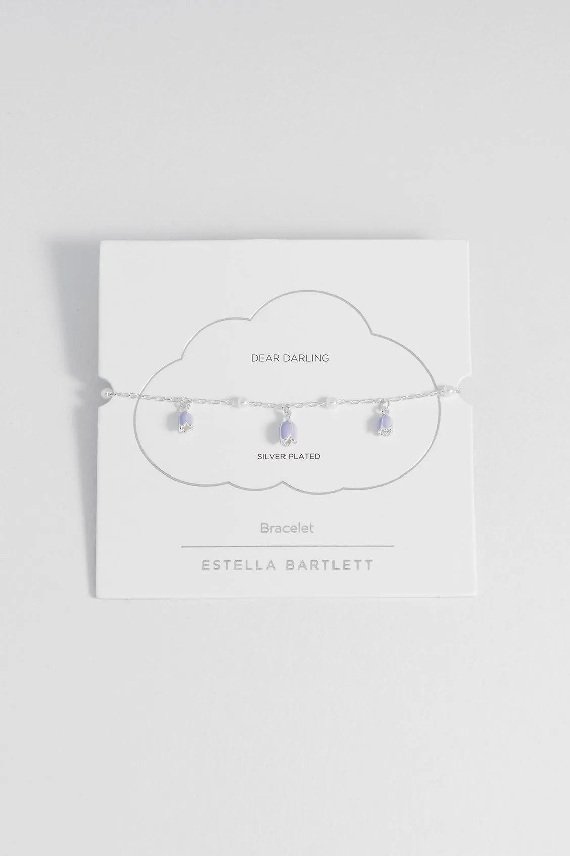 Bluebell Bracelet with Pearl Beaded Chain sold by Estella Bartlett