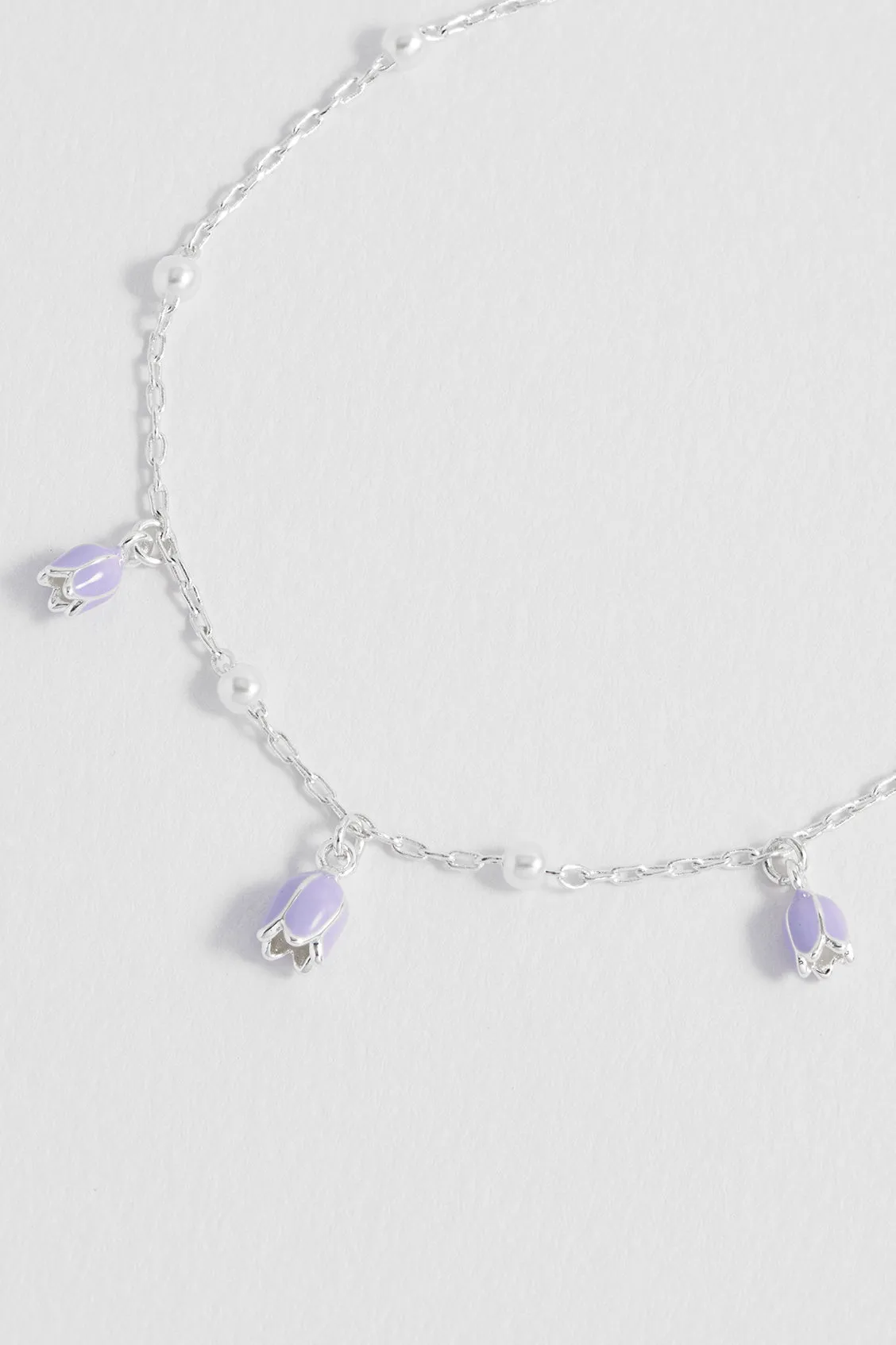 Bluebell Bracelet with Pearl Beaded Chain sold by Estella Bartlett product image thumbnail 4