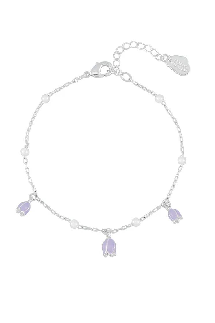 Bluebell Bracelet with Pearl Beaded Chain sold by Estella Bartlett product image thumbnail 3