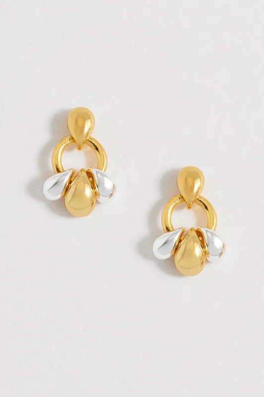 Tiered Droplet Circle Earrings sold by Estella Bartlett
