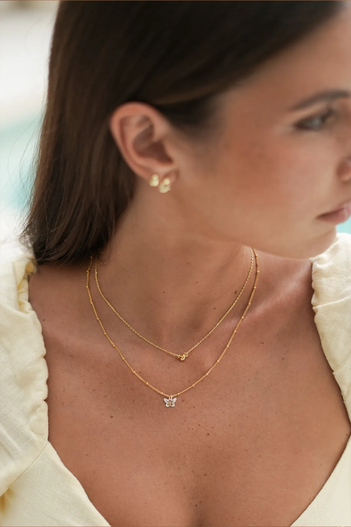 Mini Tiered Droplet Necklace sold by Estella Bartlett product image thumbnail 2