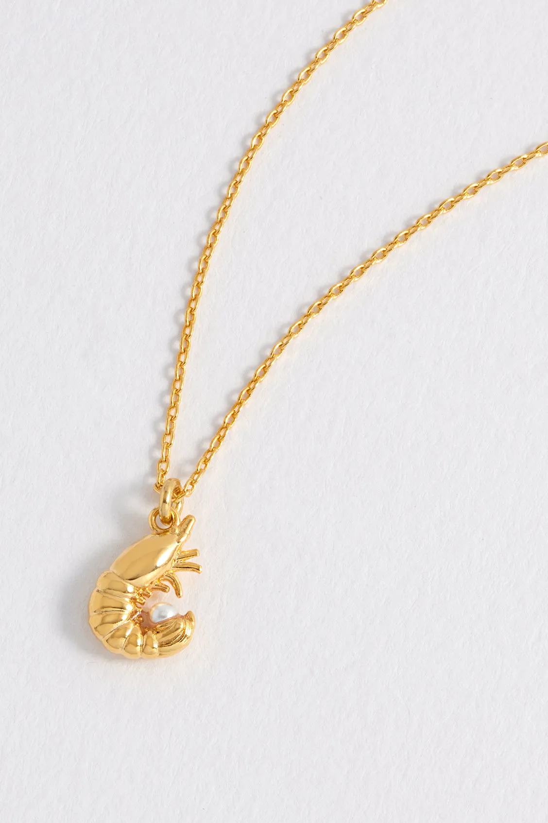 Shrimp Necklace with Pearl sold by Estella Bartlett product image thumbnail 4