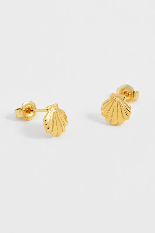 Seashell Stud Earrings sold by Estella Bartlett