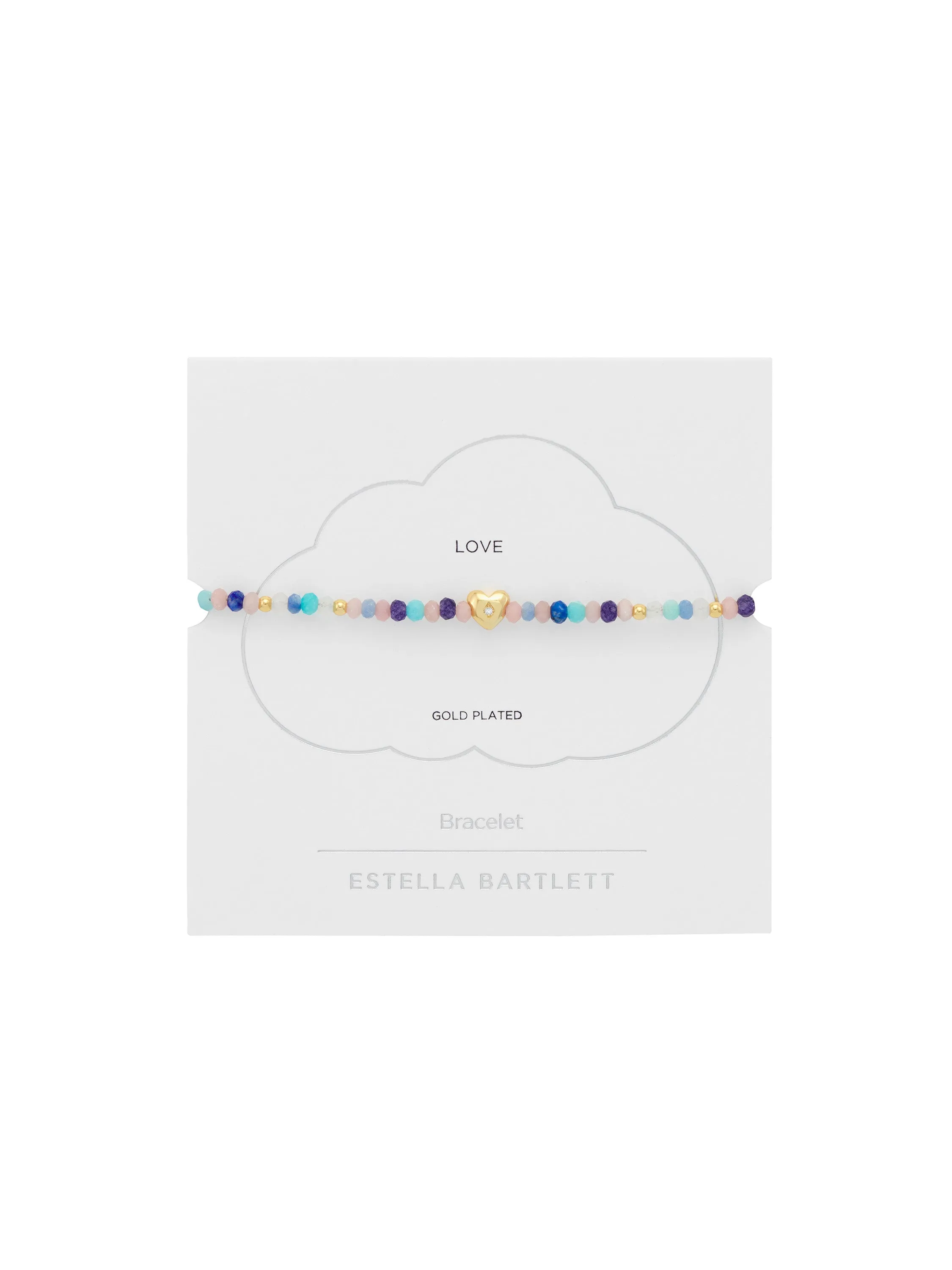 Pastel Gemstone CZ Heart Amelia Bracelet sold by Estella Bartlett product image thumbnail 3