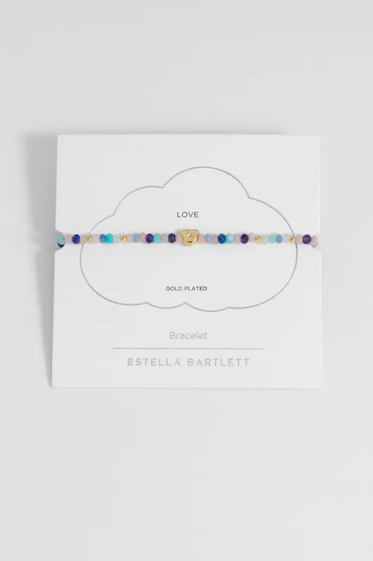 Pastel Gemstone CZ Heart Amelia Bracelet sold by Estella Bartlett