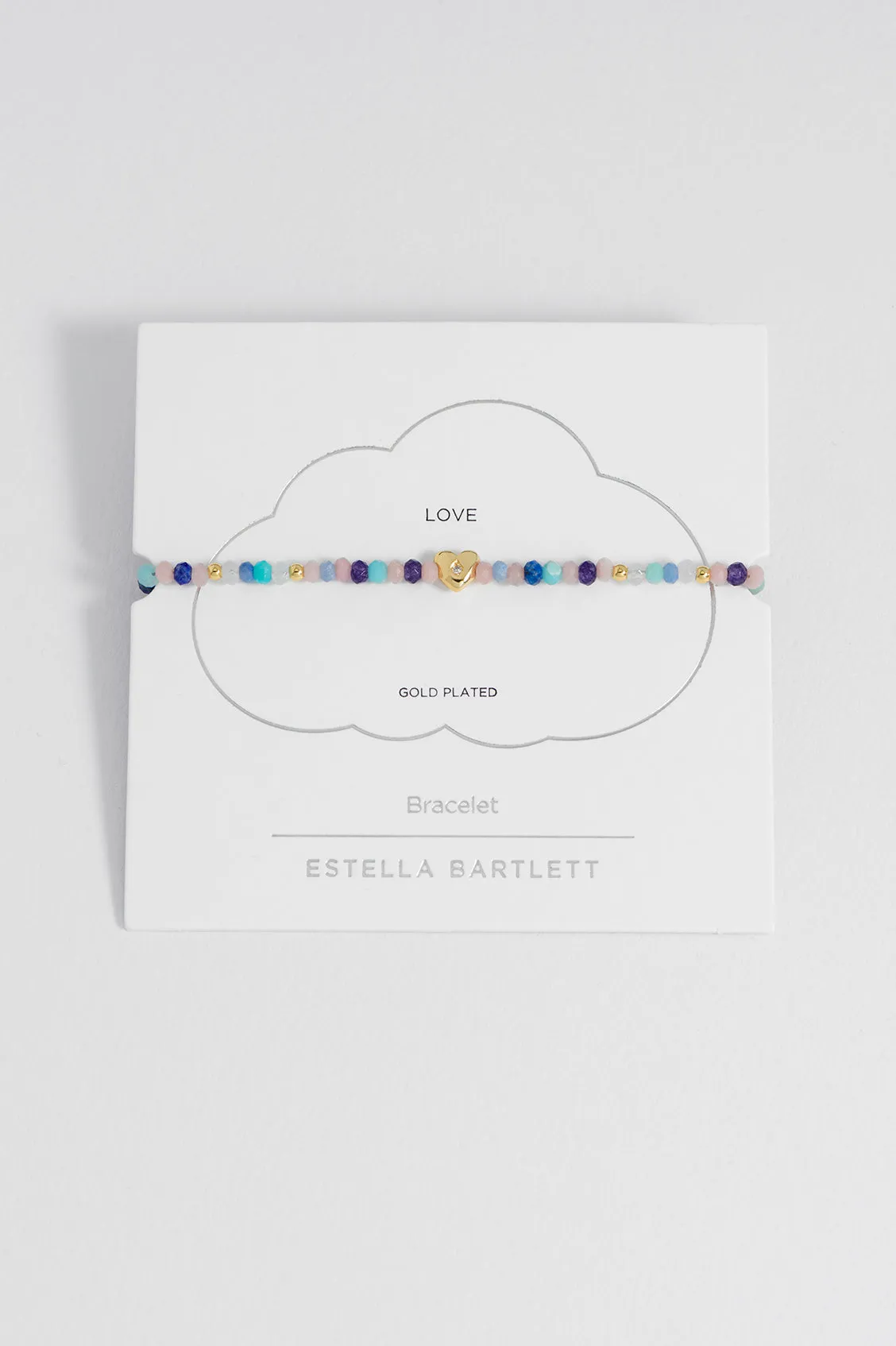 Pastel Gemstone CZ Heart Amelia Bracelet sold by Estella Bartlett