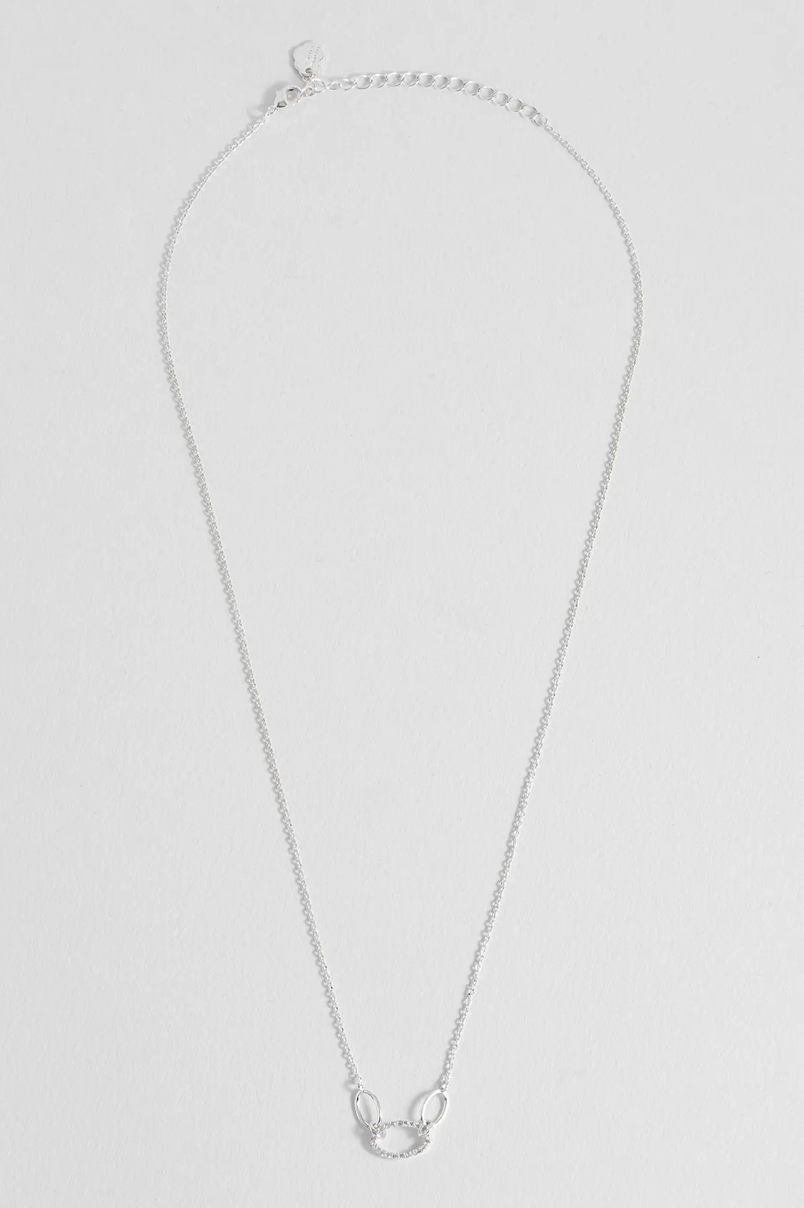 Oval Link CZ Chain Necklace sold by Estella Bartlett product image thumbnail 5