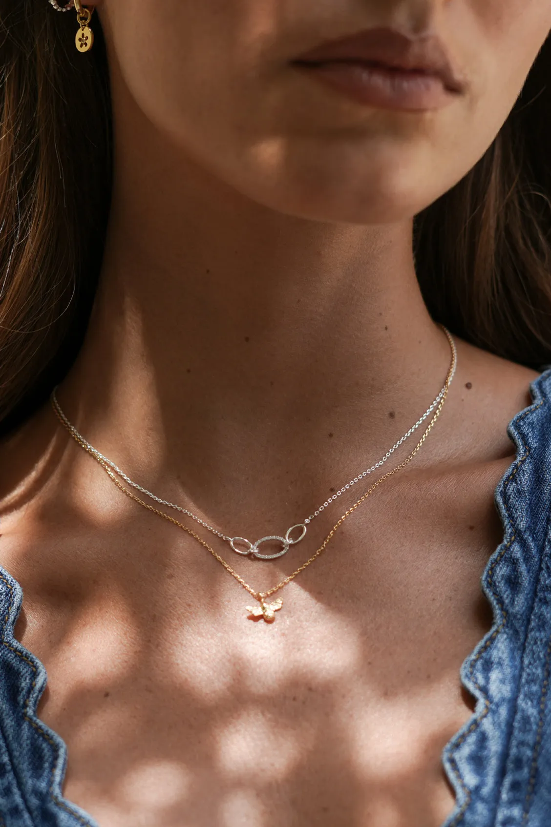 Oval Link CZ Chain Necklace sold by Estella Bartlett product image thumbnail 2