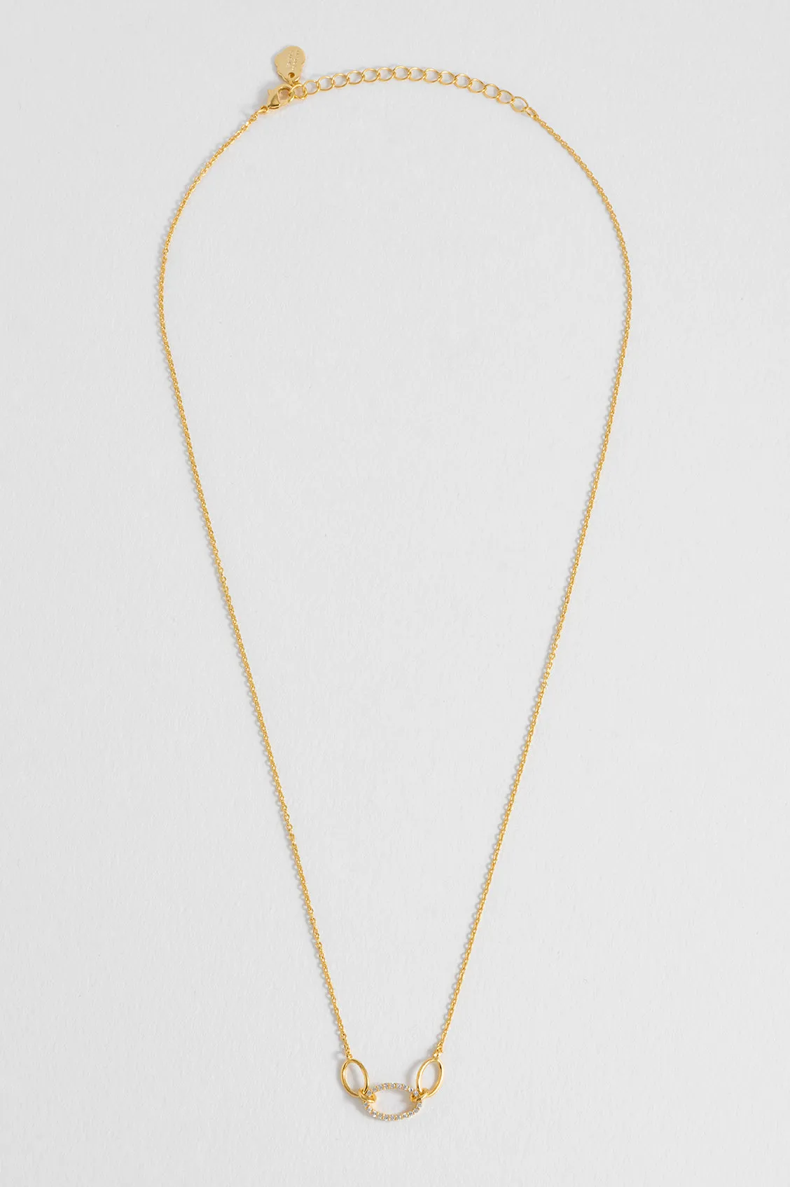 Oval Link CZ Chain Necklace sold by Estella Bartlett product image thumbnail 5
