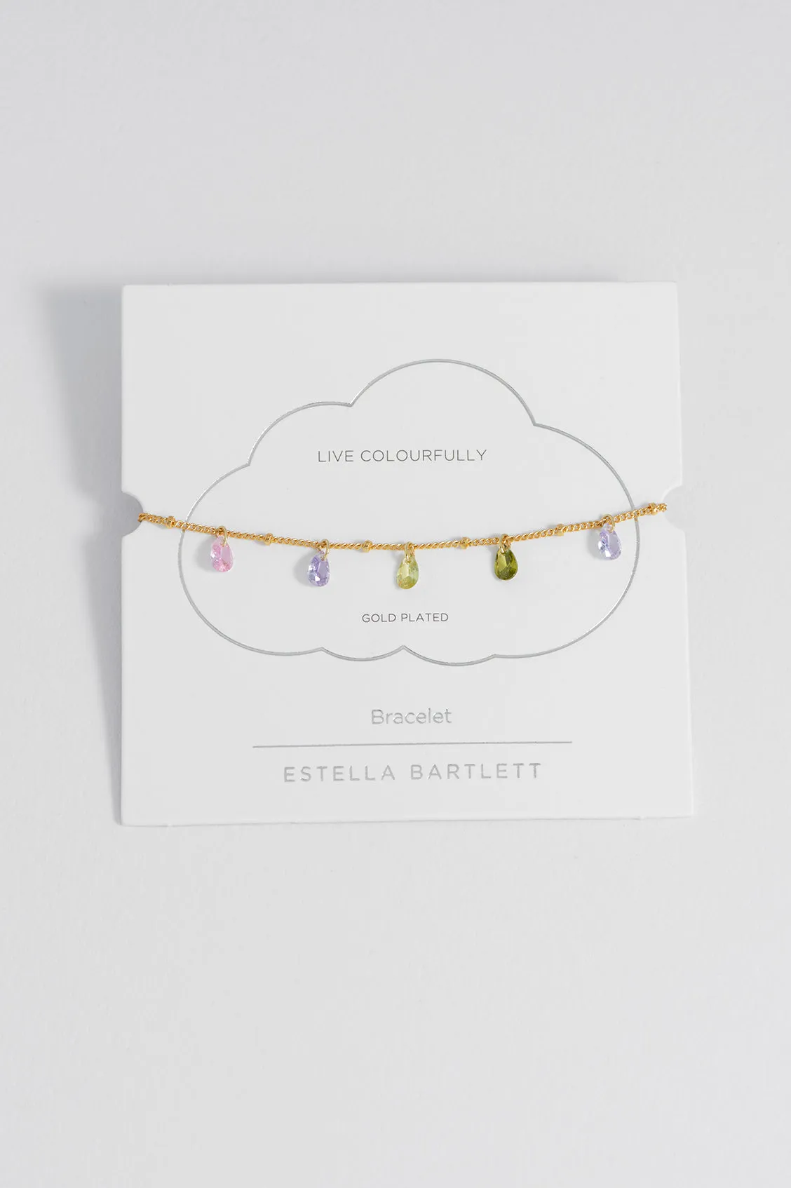 Multi CZ Pear Drop Bracelet sold by Estella Bartlett