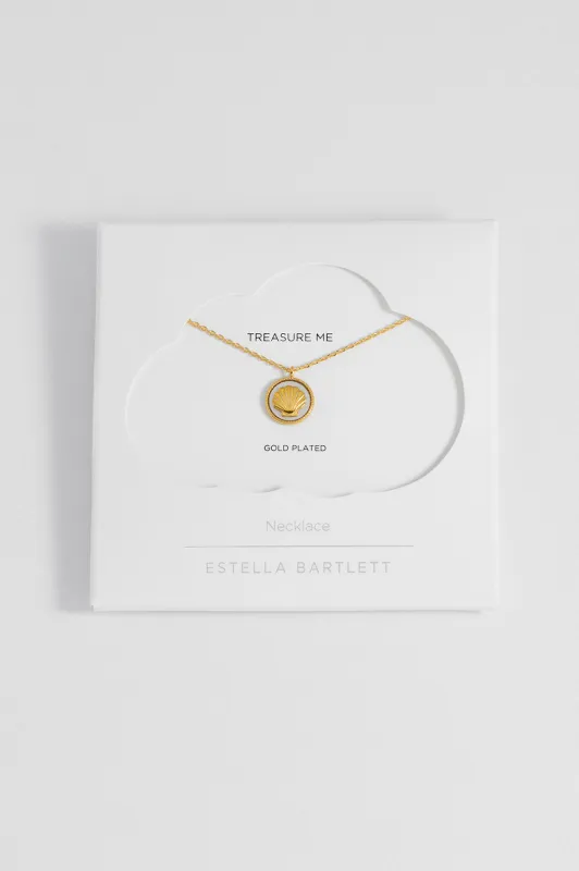 Mother-of-Pearl Seashell Coin Necklace sold by Estella Bartlett