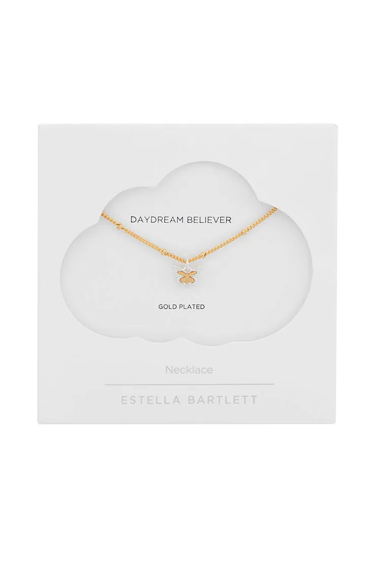 Mixed Metal Butterfly Necklace sold by Estella Bartlett product image thumbnail 3