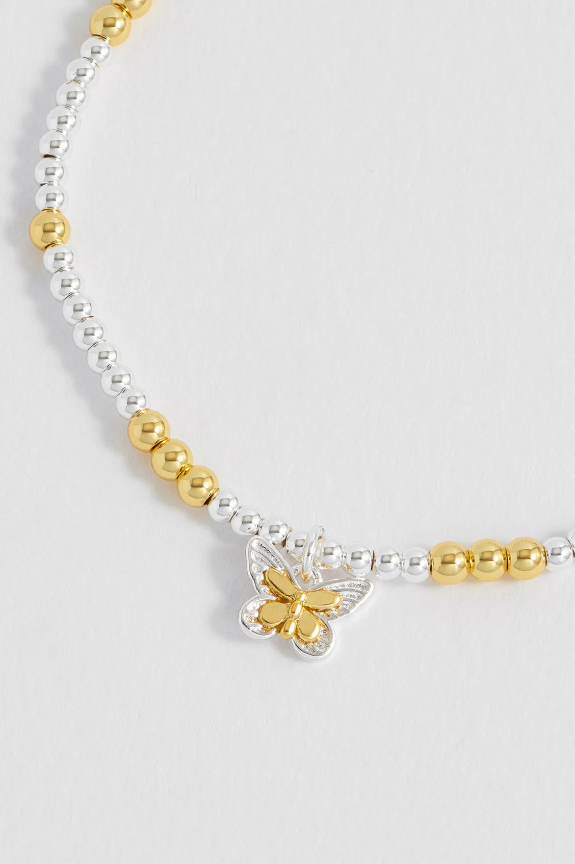Mixed Metal Butterfly Sienna Bracelet sold by Estella Bartlett product image thumbnail 4