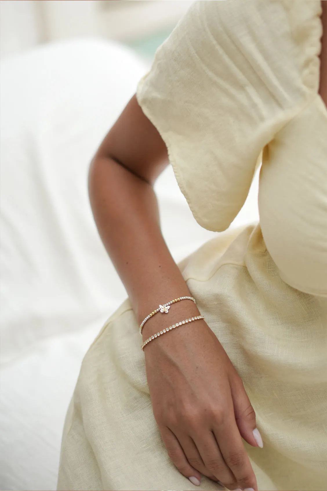 Mixed Metal Butterfly Sienna Bracelet sold by Estella Bartlett product image thumbnail 5