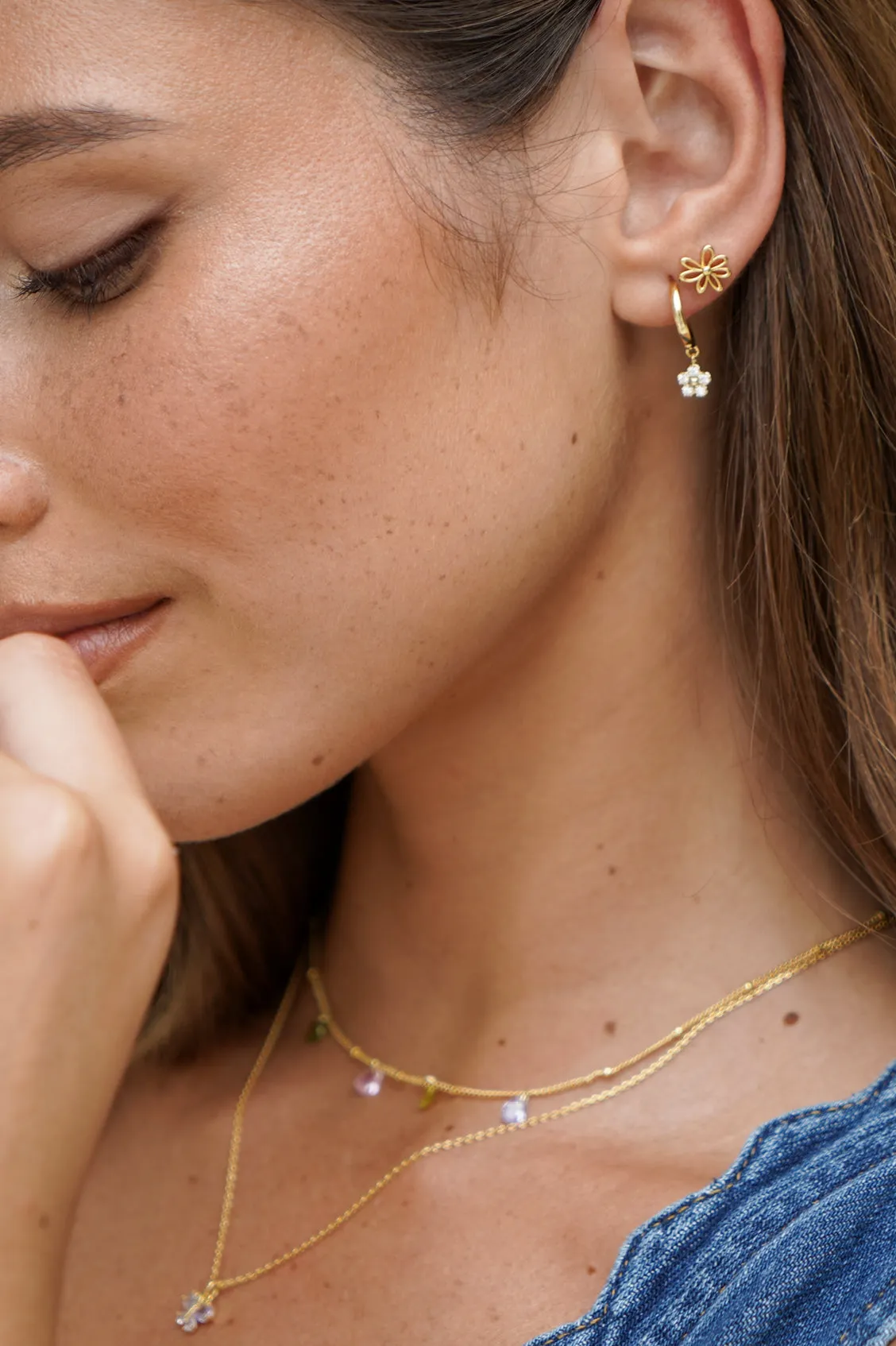 Doodle Flower Stud Earrings sold by Estella Bartlett product image thumbnail 2