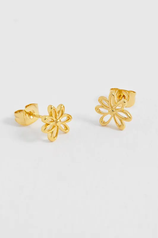 Doodle Flower Stud Earrings sold by Estella Bartlett