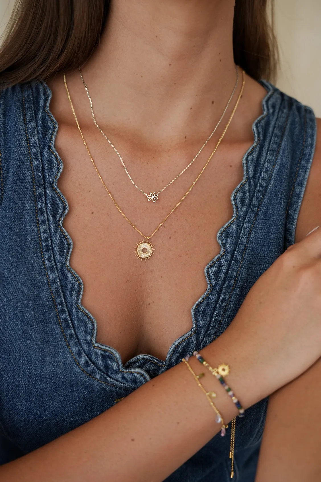 Doodle Flower Necklace sold by Estella Bartlett product image thumbnail 2