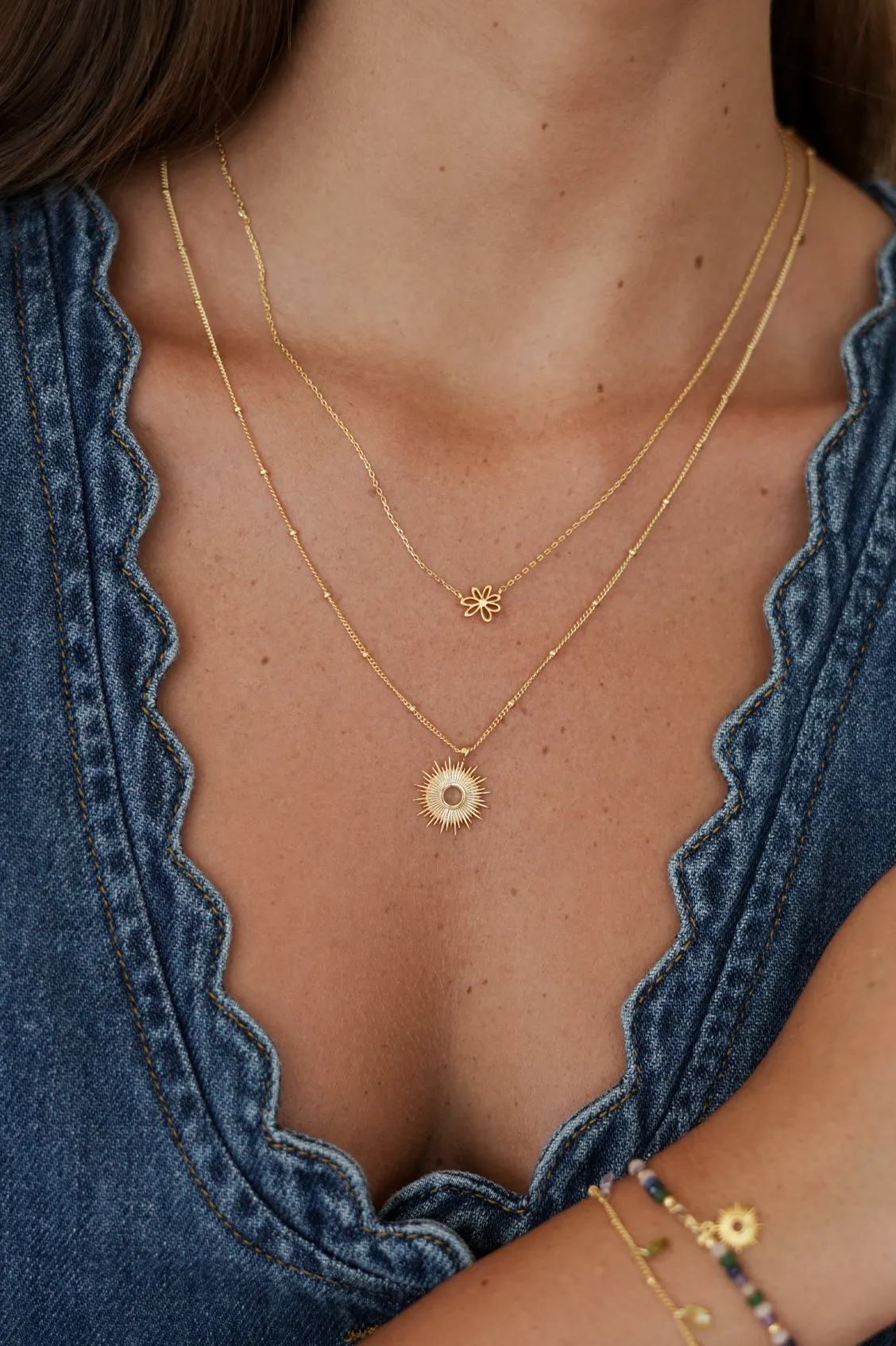 Doodle Flower Necklace sold by Estella Bartlett product image thumbnail 2