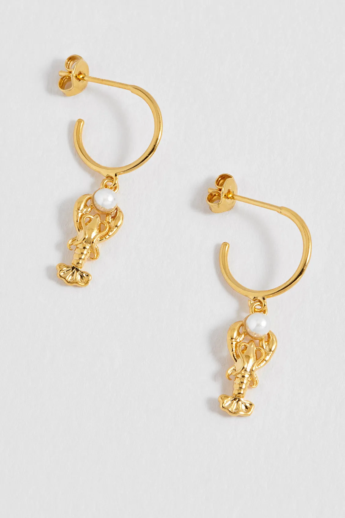 Lobster Charm Hoops sold by Estella Bartlett product image thumbnail 4