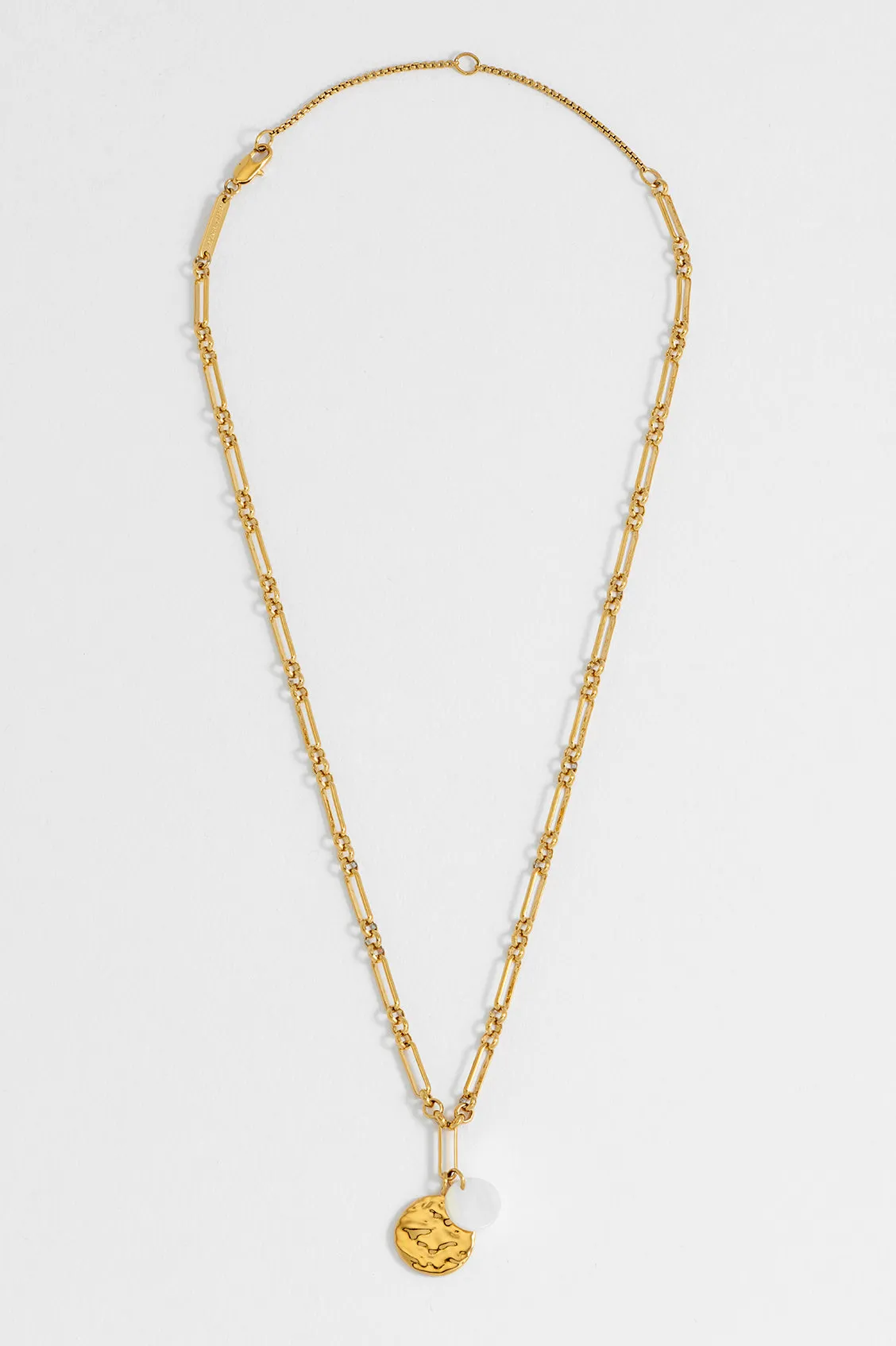 Coin and Pearl Charm Necklace sold by Estella Bartlett