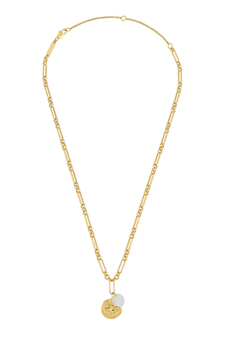 Coin and Pearl Charm Necklace sold by Estella Bartlett product image thumbnail 3