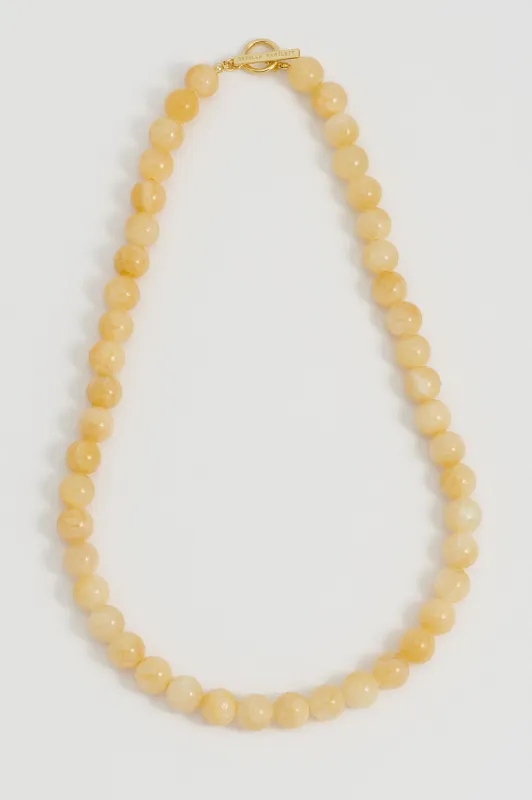 Chunky Yellow Quartz T-Bar Necklace sold by Estella Bartlett
