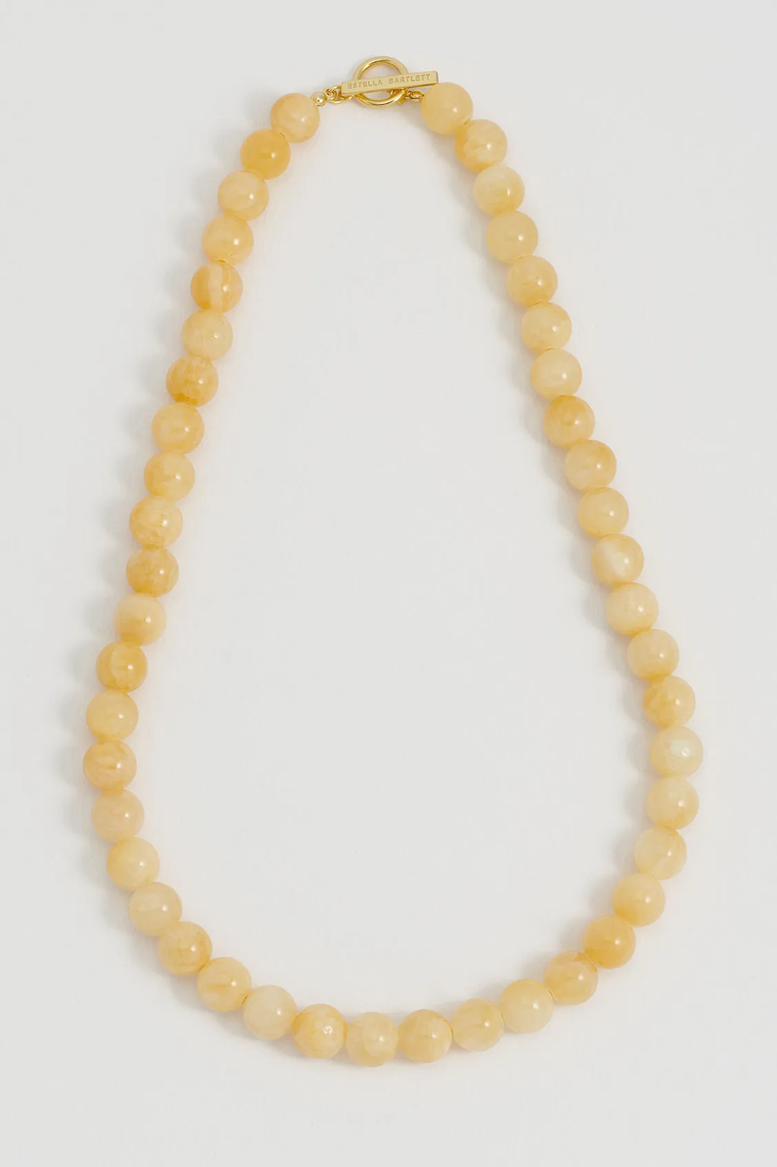 Chunky Yellow Quartz T-Bar Necklace sold by Estella Bartlett