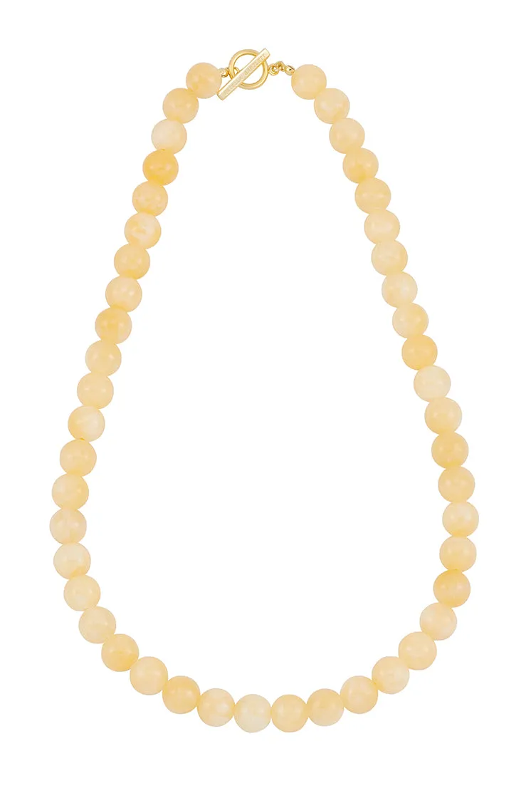 Chunky Yellow Quartz T-Bar Necklace sold by Estella Bartlett product image thumbnail 3