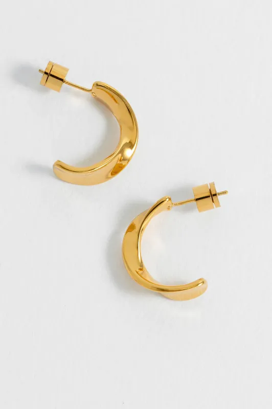 Twist Hoop Earrings made by Estella Bartlett