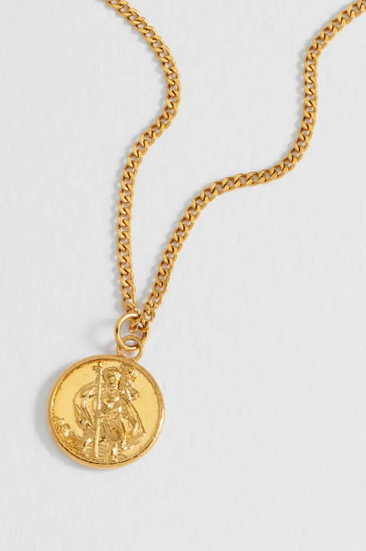 Men's St. Christopher Pendant Necklace made by Estella Bartlett