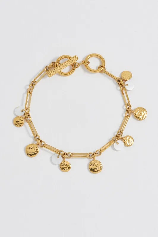 Coin and Pearl Charm Bracelet sold by Estella Bartlett
