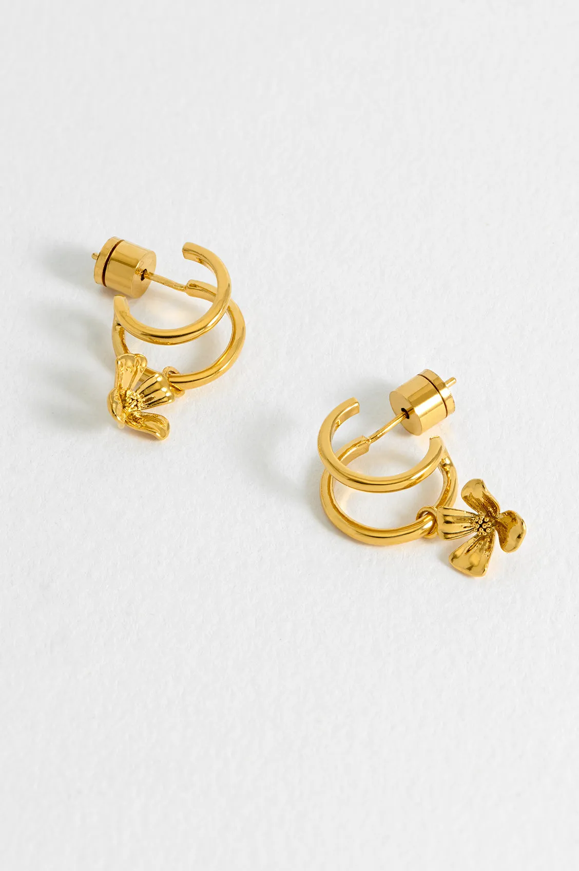 Flower Charm Illusion Hoops sold by Estella Bartlett product image thumbnail 4