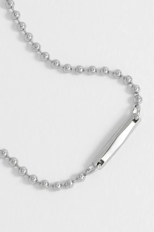 Men's Faceted Tag Ball Chain Bracelet sold by Estella Bartlett