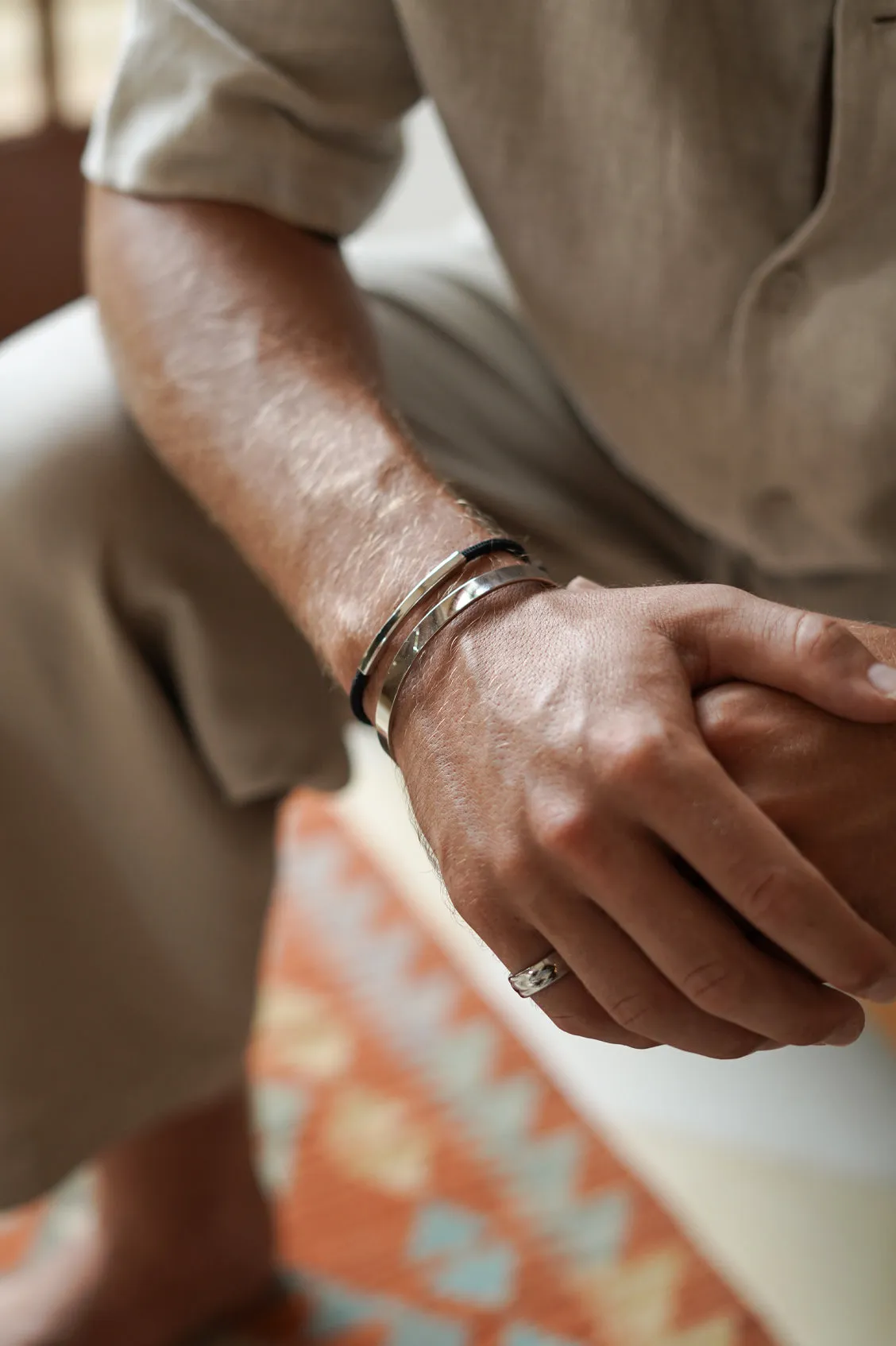 Men's Molten Metal Chunky Band Ring sold by Estella Bartlett product image thumbnail 5