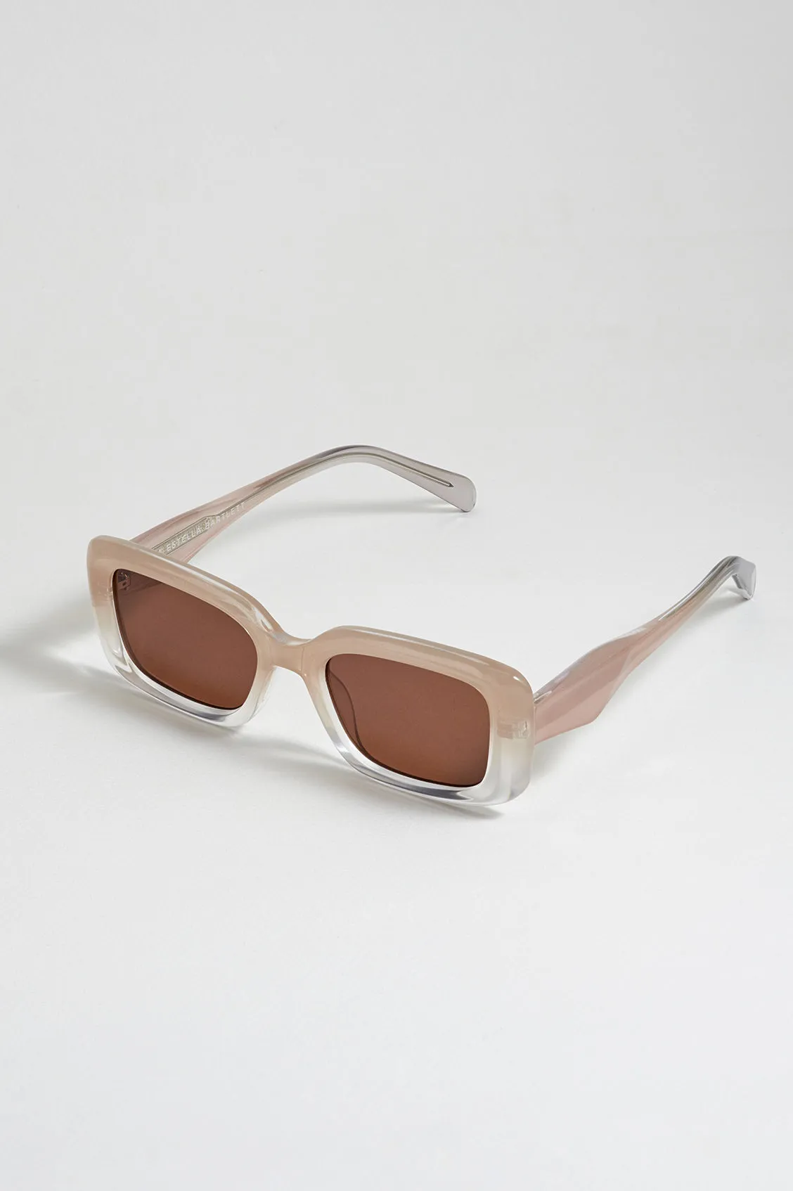 Transparent Champagne Vilnius Rectangle Women’s Sunglasses sold by Estella Bartlett product image thumbnail 4