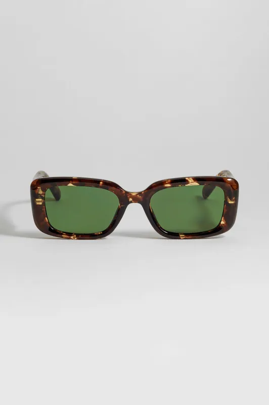 Tortoiseshell Vilnius Rectangle Women’s Sunglasses sold by Estella Bartlett