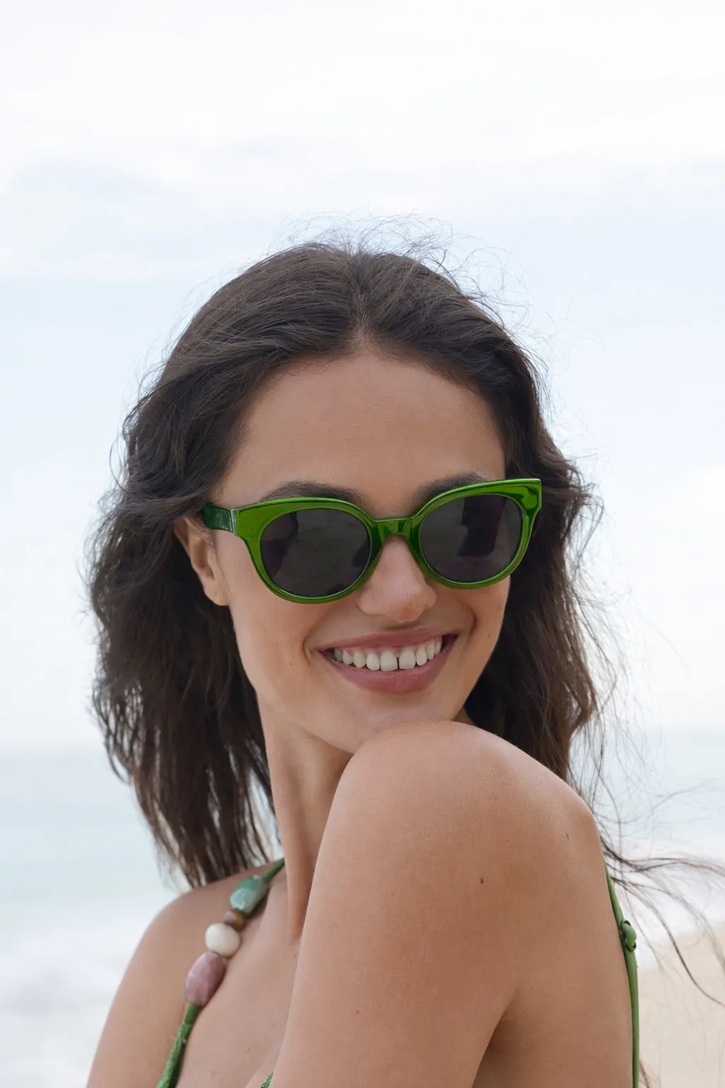 Green Seoul Women’s Sunglasses sold by Estella Bartlett product image thumbnail 2