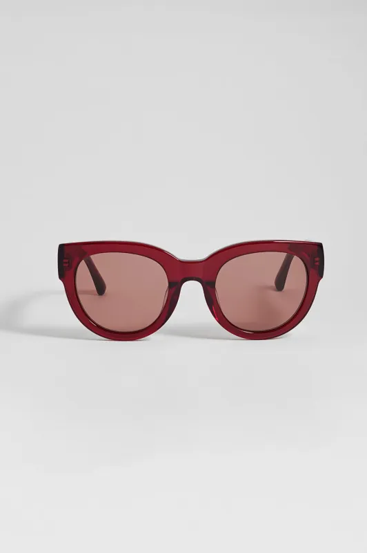 Dark Burgundy Seoul Women’s Sunglasses made by Estella Bartlett