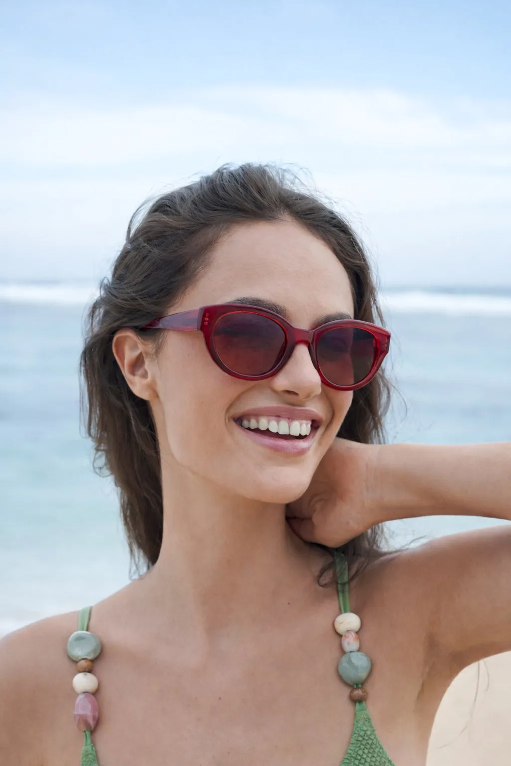 Dark Burgundy Seoul Women’s Sunglasses sold by Estella Bartlett product image thumbnail 2