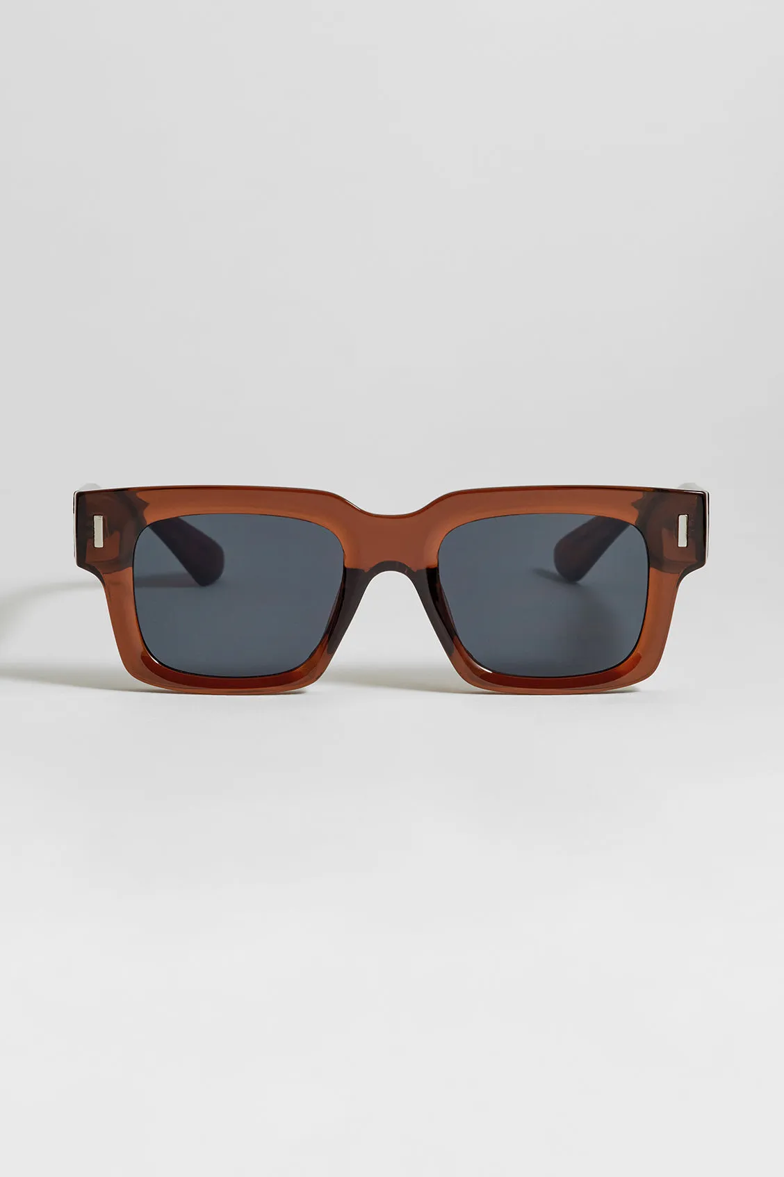 Transparent Brown Rio Wayfarer Unisex Sunglasses sold by Estella Bartlett