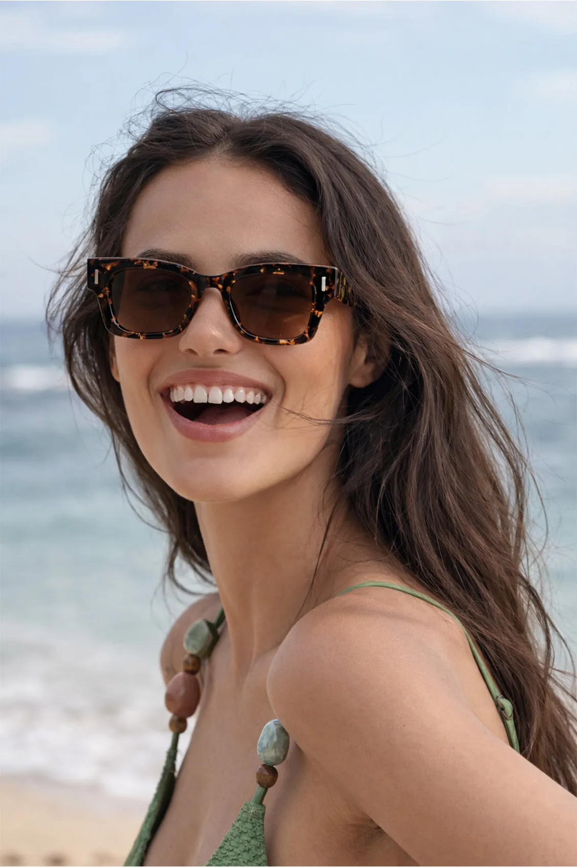 Rio Tortoiseshell Wayfarer Unisex Sunglasses sold by Estella Bartlett product image thumbnail 2